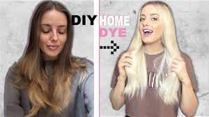 how to dye your hair blond at home and