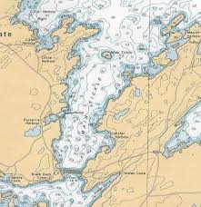 Nautical Chart Of Observation Area Reproduced From Chart