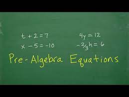 Pre Algebra Level Equations Master