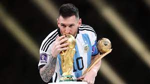 lionel messi trophy kiss fifa world cup