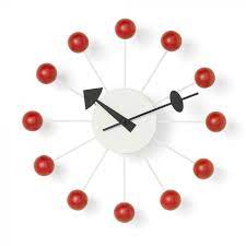 Vitra Ball Clock Red Wall Clock