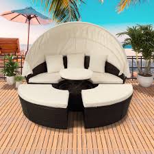 patio daybed 5 piece patio furniture