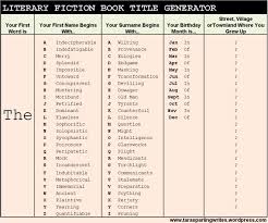 How to use our essay title generator. List Of Nancy Drew Books Book Title Generator Flakina Hafisan