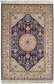 turkish silk hereke rug night blue 180