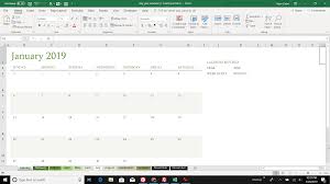 how to make a calendar in excel