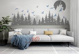 Pine Tree Wall Decal Forest Wall Decal