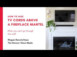 How To Hide Tv Wires Above A Fireplace