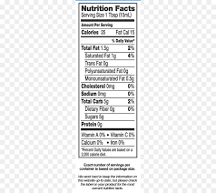 coffee cream nutrition facts label text line png