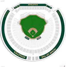 Oakland Athletics Seating Guide Ringcentral Coliseum