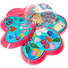 barbie makeup box 4 levels heart shape