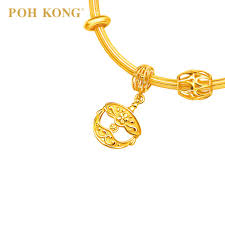 Pembelian akan disertakan box exclusive dari swarovski. Poh Kong Karya Anggun 916 22k Yellow Gold Charm Bangle Shopee Malaysia