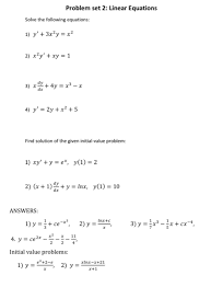 Linear Equations Solve