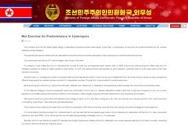 north korea denounces us led cyberwar