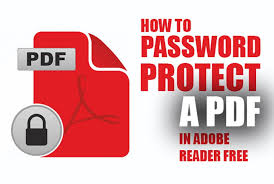 pword protect a pdf in adobe reader