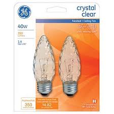 Ge 40 Watt Crystal Clear Blunt Tip Ceiling Fan Light Bulbs 40891 Blain S Farm Fleet