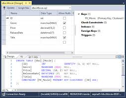 working with sql server localdb asp