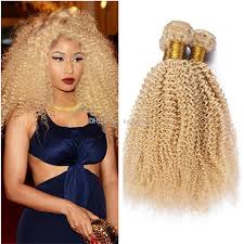 Blondes might have more fun, but they also have more work to do to keep their curly tresses healthy. 2020 Blonde Afro Kinky Hair Bundles 613 Platinum Blonde Deep Kinky Curly Mongolian Virgin Human Hair Top Quality Hair Wefts From Humanhair 3 84 56 Dhgate Com