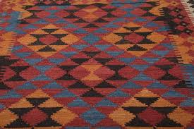 kilim isparta rug rust red blue