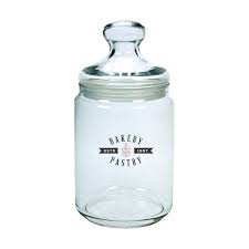 Small Round Glass Candy Jar 1l Candy