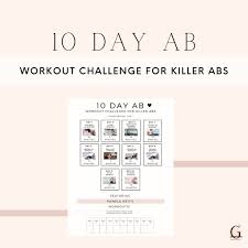 10 day ab workout challenge for