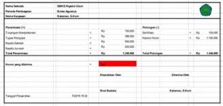 Manfaatnya untuk karyawan, slip gaji digunakan untuk bukti kejelasan terkait gaji yang didapatkannya, yang dipotong, dan berapa yang ia dapatkan. 7 Contoh Slip Gaji Karyawan Guru Perusahaan Pns File Excel Bukubiruku
