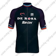 2018 Team De Rosa Santini Cycle Apparel Riding Jersey Tops Maillot Shirt