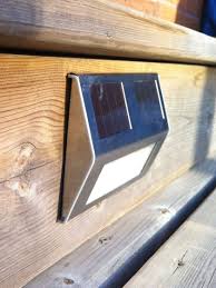 Solar Powered Lights Illuminate Steps Or Deck Solar Deck