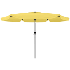 circular patio umbrella yellow