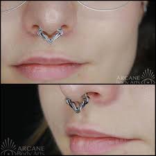 My New Tether Septum Ring Installed Photographed By
