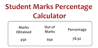 student marks percene calculator