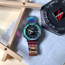 Jam tangan casio diciptakan oleh tadao kashio, seorang engineer sekaligus pendiri casio computer co., ltd. G Shock Tmj Ga2100 Stainless Steel Besi Rainbow Jam Tangan Shopee Malaysia