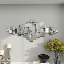 Square Frameless Silver Wall Mirror