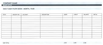 Cash Flow Excel Template Statement Example Free Sheet Daily The
