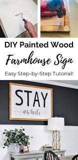diy wood signs with a farmhouse