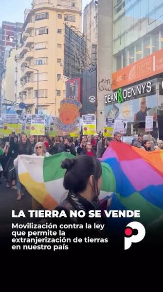 ⭕️ Ahora | Gran movilización contra la Ley de Inviolabilidad de la Propiedad Privada que permite la extranjerización de tierras en nuestro país.