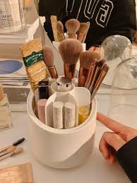 beauty makeup brush set rotatable