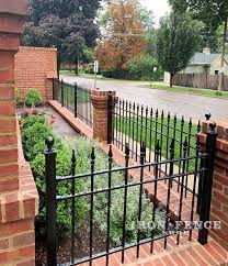 Iron Fence With Brick Walls