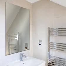 You can likewise get a coordinating mirror to this plan in this is a standard single washroom vanity from home depot that arrives in a little side of just 27. Glacier Bay 24 In W X 36 In H Frameless Rectangular Beveled Edge Bathroom Vanity Mirror In Silver 81185 The Home Depot