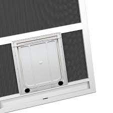 White Aluminum Hinged Screen Door