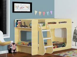 shorty bunk beds in beech with shelf