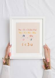 Math Equation Wall Art Poster