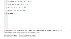 finding the average of a list on python
