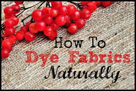 natural dyes for fabric natural ways