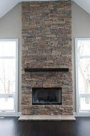 Ledge Stone Fireplace Design Ideas