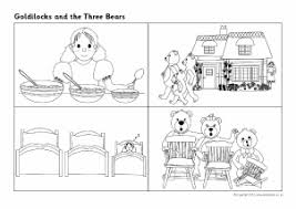 The classic fable of breaking & entering; Goldilocks The Three Bears Teaching Resources Story Sack Printables Sparklebox