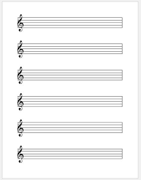 Music Paper Sheets For Ms Word Word Excel Templates