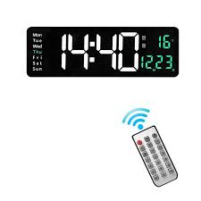 Wall Mounted Digital Wall Clock Remote