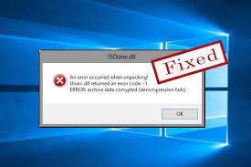 isdone dll error when installing games