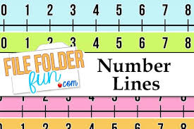 Printable Number Line File Folder Fun