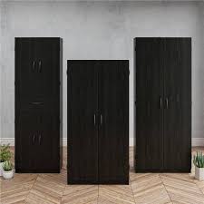 woodworth black oak storage cabinet